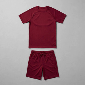 Survêtement décontracté d'été pour hommes Protego en polyester/coton respirant, léger, à taille élastique et séchage rapide – Vente en gros - Product Image 2