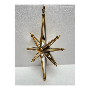<b>Christmas</b> Decorations | 3D Mirror 8-<b>Cone</b> Star Multicolor Brass Hanging Ornament Xmas Festival Holiday Decor Wholesale Suppliers - Product Image 3