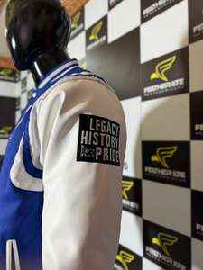 Veste de baseball en chenille brodée sur mesure de haute qualité ODM OEM, corps en laine, manches en cuir PU, pour hommes. - Product Image 4