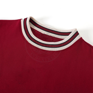 Maroon Sweatshirt White <b>Black</b> Trim Embossed Greek Chenille Embroidery 100% Cotton <b>Fleece</b> Sun Fade University Girls Sweatshirts - Product Image 4