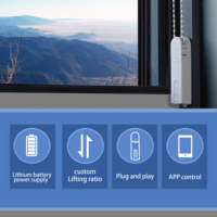 Tuya WiFi stores intelligents télécommande à énergie solaire ombre volet roulant rideau moteur pour chambre salon balcon Vertical
