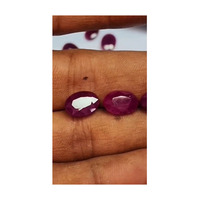 Pierre de rubis rouge naturel facettée, pierre précieuse classique pour la création de bijoux et les conceptions personnalisées