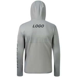 เสื้อฮู้ดดี้แขนยาวกันน้ำแห้งเร็ว น้ำหนักเบา ผลิตจากใยไผ่ UPF 50 สำหรับผู้ชาย ลดราคาพิเศษ - Product Image 5