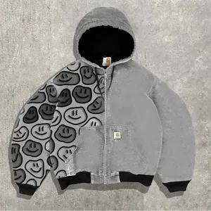 Sudadera con Capucha Oversize para Hombre, Estampado de Camuflaje, Ajuste Holgado, Estilo Urbano, Cómoda y Casual - Product Image 5