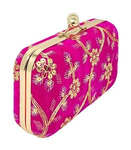 กระเป๋าคลัทช์ปักลายทำมือ ราคาขายส่ง กระเป๋าถือสุภาพสตรีสุดหรูสำหรับงานแต่งงาน งานเลี้ยง และงานกลางคืน - Product Image 2