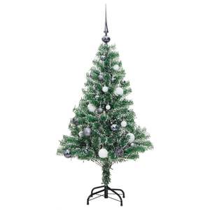 47.2 \ "albero di Natale artificiale con 150 Set di sfere di LEDs floccate sulla neve-per decorazioni Festive - Product Image 4