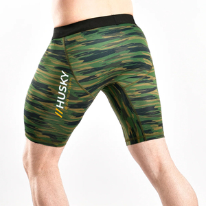 Shorts de Compresión Unisex de Nailon y Spandex, Cintura Alta Elástica, Bolsillo Oculto, Logotipo Personalizado, Secado Rápido, Ligeros, Transpirables, hasta la Rodilla - Product Image 6