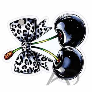 Soporte para Extensiones de Pestañas de Acrílico con Diseño de Lazo de Cereza Negra, Logotipo Personalizado, Sostenible, con Estampado de Leopardo, OEM - Product Image 5