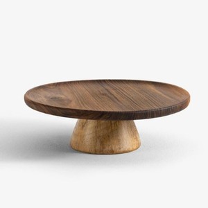 Base Redonda Rústica de Madera para Tartas, Plato Elevado Premium Personalizado para Exhibición de Postres, para Bodas, Cumpleaños, Hogar, Cocina, Suministros de Panadería - Product Image 2