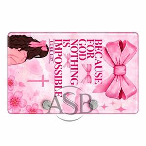 Porque para Dios, Nada es Imposible, Lash Tile Religioso, Impresión de Logotipo Personalizado Sostenible, Servicio OEM - Product Image 2
