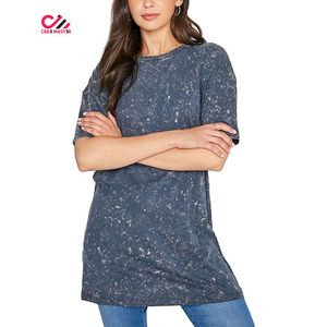 Hot Sale Summer Fashion Trendy Women's T-<b>shirts</b> Color <b>Tie</b> <b>Dye</b> Long T-<b>Shirt</b> Best Quality Women T-<b>shirts</b> - Product Image 2
