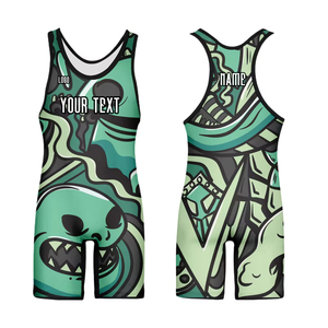 ชุดซิงเกิลเล็ตสำหรับนักมวยปล้ำหญิงคุณภาพพรีเมียม พิมพ์ลายตามสั่ง ยืดหยุ่นด้านหน้า น้ำหนักเบา ระบายอากาศได้ดี แห้งเร็ว ไม่หดตัว ทนทาน - Product Image 3