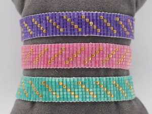 Bracelet Perlé Fait Main Motif Pierre Noire Jaune Argentée pour la Fabrication de Bracelets NOUSHAD ARTISANAT NH-689 Certifié IGI Uttar - Product Image 6