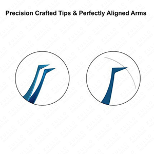 Professional 6D Volume Eyelash Extension Tweezers with Blue Titanium Coating Stainless Steel Lash <b>Tools</b> for Pros - Product Image 4