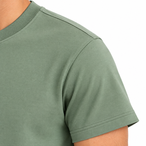 <b>Men</b> Spandex Cotton Knitted Breathable Casual <b>Pajama</b> <b>Set</b> <b>Short</b> Sleeve T-Shirt Summer Cool Loungewear <b>Shorts</b> Green Nightwear - Product Image 5