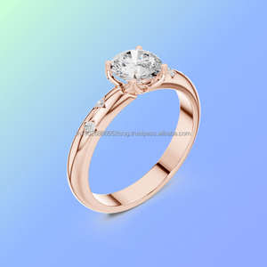 Heartlace Jewels Bague de mariage pour femme 14K avec grosse pierre de diamant Collection de bagues en diamant élégantes - Product Image 1