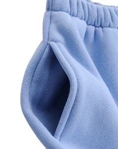 Nouveauté, survêtement long décontracté en coton polaire pour femme, 2 pièces, haut court, sweat-shirt oversize, bouton en dentelle pour l'hiver - Product Image 4