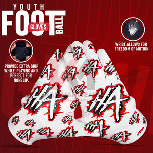 Guantes de Fútbol Americano Duraderos con Palma Reforzada, Transpirables, Flexibles, Ligeros y Ajuste Atlético - Product Image 5