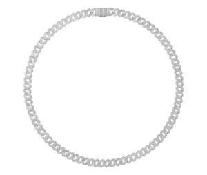 Cadena Cubana de Oro Sólido de 10K de 22 Pulgadas, 10mm/12mm/14mm, con Diamantes Baguette Naturales Amarillos, Estilo Hip Hop para Hombre, Collar IGI - Product Image 1