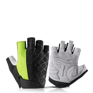 <b>Half</b> Finger Cycling Gloves Durable Cycling Sports Gloves Anti <b>Slip</b> Palm Grip for MTB Riding OEM Wholesale Supply - Product Image 1