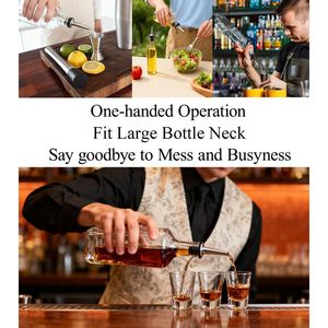 Set da 12 Versatori Automatici per Bottiglie di Liquore con Adattatori, Accessori per Bottiglie di Olio d'Oliva e Liquori - Product Image 3