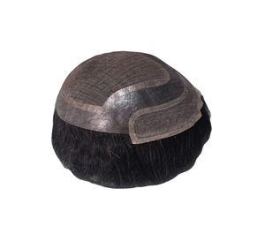 Toupee para Hombre Taz Hair, Peluca de Cabello Humano 100%, Densidad 60%-150%, Cabello Remy Indio, Resistente al Agua, Suave, Ondulado Profundo - Product Image 1