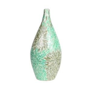 แจกันโมเสกประดับมุกทำด้วยมือของตกแต่งโต๊ะอย่างหรูหรา - Product Image 1