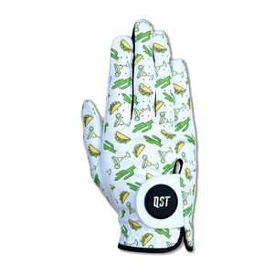 Gant de golf unisexe à doigts entiers avec logo personnalisé, en cuir véritable, antidérapant et imperméable pour les mains lors des sports de golf - Product Image 5