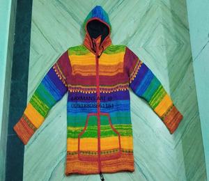 Vestes d'hiver en laine népalaise sweats à capuche d'Inde vestes d'hiver en laine teintées à fermeture éclair vestes patchwork veste népalaise laine polaire - Product Image 4