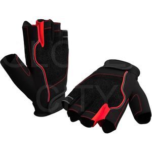 Guantes de Gimnasio para Levantamiento de Pesas con Protección Completa de la Palma, Medios Dedos, Cuero Sintético, Antideslizantes, Transpirables, Unisex 2026 - Product Image 1