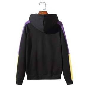 Unisex Gray Hooded <b>Sweatshirt</b> With <b>Red</b> Stripes Casual Pullover Hoodie Regular Fit Autumn Wear - Product Image 5