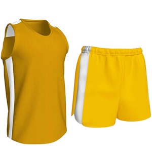 Contrast Color <b>Track</b> & Field Uniform for Adults & Kids Sleeveless Top & Shorts for Team Sports Running Uniforms Top Performance - Product Image 1