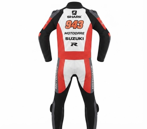 ชุดจั๊มสูทหนังแท้พรีเมียม Suzuki MotoCP Racing 1 ชิ้น/ชุดขับขี่พร้อม Hump Level 2 CE ผลิตตามสั่ง - Product Image 2