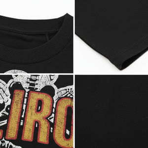 T-shirts pour hommes avec impression graphique DTG en stock, style streetwear, mode personnalisée, tee-shirt 100% coton en vente - Product Image 2