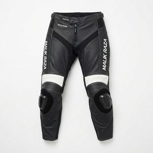 Pantalon en cuir pour moto sur mesure |   Équipement de groupe pour motards |   Sur mesure |   Couleurs d'équipe en cuir de vache - Product Image 3