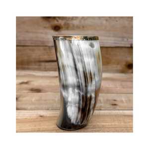Taza de Cuerno de Búfalo Hecha a Mano, Forma Natural, Pulida, Duradera, Artística, Coleccionable, Moderna, Apta para Alimentos, Decoración del Hogar - Product Image 4