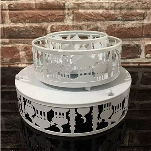 2027 Ramadan Home <b>Tabletop</b> Decorations Round Shape <b>Storage</b> Trays with Mosque Design for Dates - Product Image 5