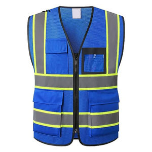 Vêtement de travail léger et confortable pour hommes, gilet de sécurité haute visibilité, vêtements de travail réfléchissants, polyester durable - Product Image 6