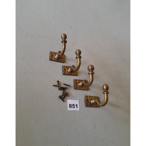 Elegant Brass Key Holder Rack with <b>Hooks</b> Decorative Brass <b>Coat</b> Hanger for Bedroom Wall Antique Style Hanging <b>Hooks</b> for Entryway - Product Image 1