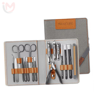 New Arrival 16 PCS White Travel Manicure Set Stainless Steel Cuticle Nail Clipper & <b>Gift</b> <b>Box</b> Luxurious Personal Care - Product Image 1
