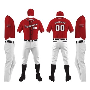 New Ready 220GSM Polyester Short Baseball Jersey Breathable Team Uniforms Custom Sublimated Customizable Sports Wear High - Product Image 5