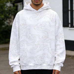 Sweat-shirt camouflage personnalisé de haute qualité pour hommes, sweat à capuche épais 100 % coton, fabricant de sweats à capuche personnalisés avec logo, pull-over - Product Image 2