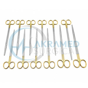 Juego de 12 Tijeras Metzenbaum TC, Rectas, de Carburo de Tungsteno, para Cirugía General, Instrumentos Quirúrgicos con Certificación CE - Product Image 5