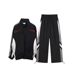 ผู้ผลิตเสื้อผ้า กางเกงวอร์มขายาวทรงบาน ผ้าโพลีเอสเตอร์/คอตตอน ย้อมสีพื้น ปักโลโก้ตามสั่ง สำหรับทุกเพศ เหมาะสำหรับฤดูหนาว - Product Image 2