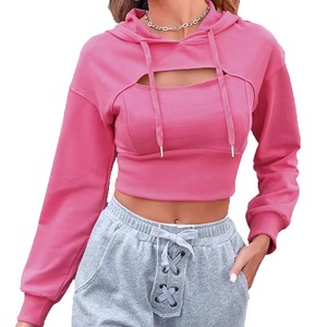 Nouveau design tendance, prix bas, sweat-shirts pour femmes à broderie 3D, 100% coton molletonné, meilleure qualité - Product Image 4