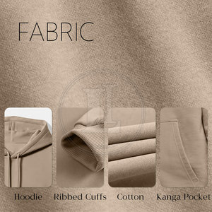 เสื้อฮู้ดดี้สีพื้นแบบกำหนดเอง ผ้าฝ้าย 100% ทรงโอเวอร์ไซส์ ราคาส่งถูก - Product Image 6