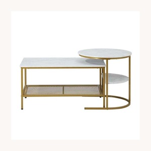 Mesa de Centro Redonda de Metal al por Mayor, Elegante Diseño Nuevo, Mesa de Centro de Lujo Personalizada, Muebles Modernos para Interiores - Product Image 3
