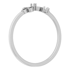 แหวนแหวนทองรูปดอกกุหลาบสีเหลืองทองปรับได้ครึ่งดอกไม้ที่มีน้ำหนักเบาเครื่องประดับสำหรับผู้หญิงชุบทอง - Product Image 2