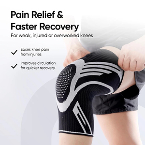 Genouillères de sport à compression pour haltérophilie, manchons de genou en néoprène 7 mm, protection professionnelle, haute élasticité - Product Image 2