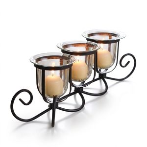 Candelabro de Metal Hecho a Mano Tradicional y Soporte de Hierro - Lujo Romántico para Bodas y Eventos Festivos, Decoración del Hogar, Centro de Mesa - Product Image 3